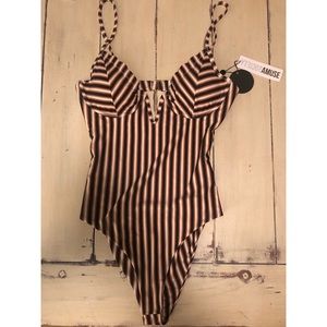 Amuse Society Medium One-Piece Swimsuit